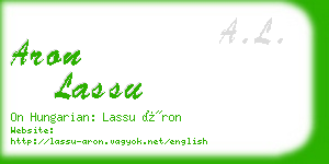 aron lassu business card